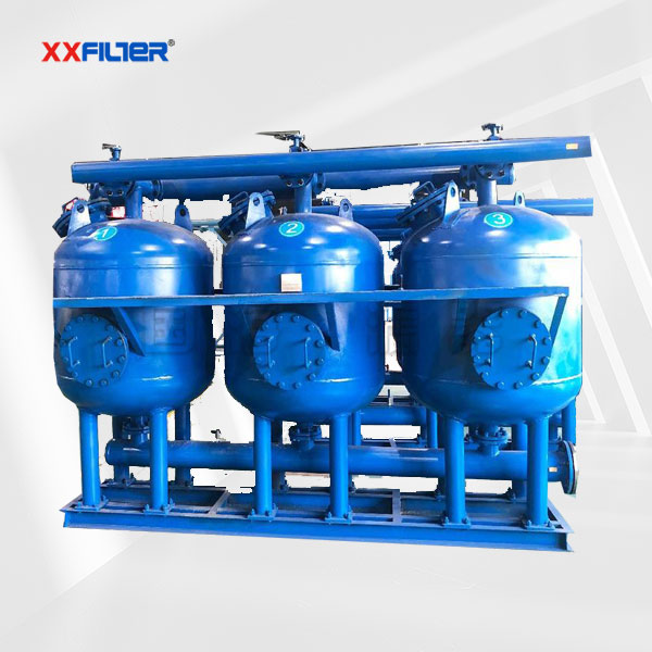 鋼廠電廠旁路循環水過濾全自動淺層砂過濾器