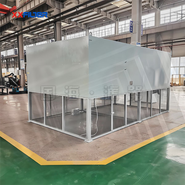800㎡過濾面積車間進(jìn)氣系統(tǒng)自潔式空氣過濾器